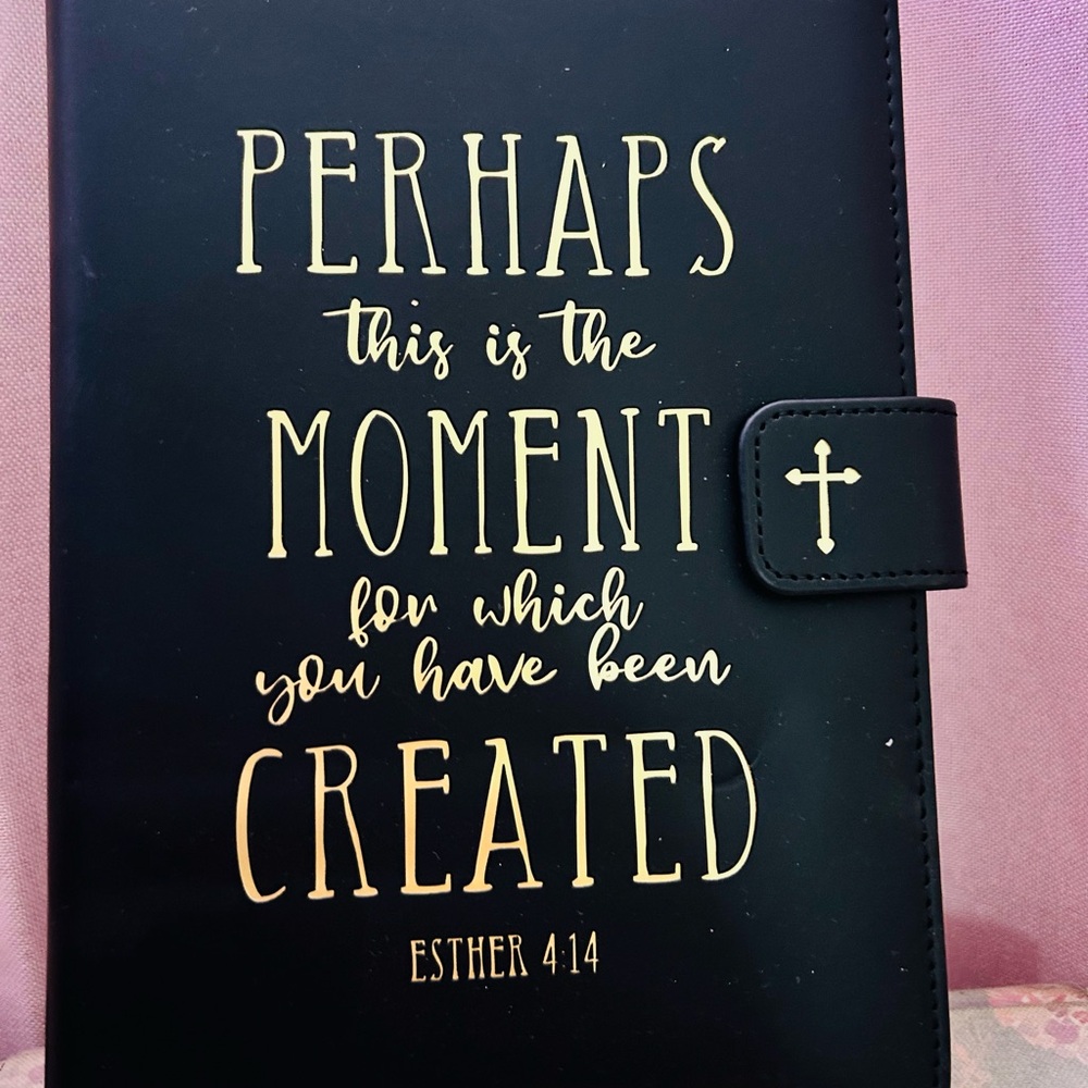 Beautiful Black and Gold Christian Journal